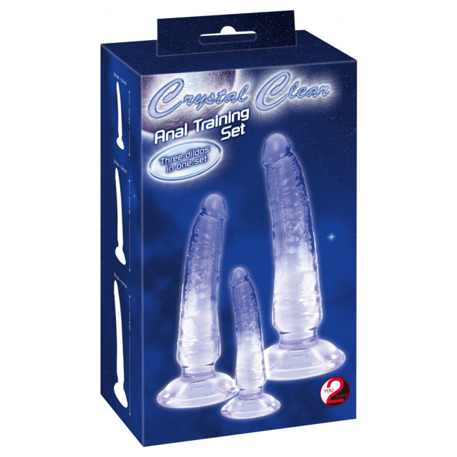  Набор анальных игрушек Anal Training Set CRYSTAL