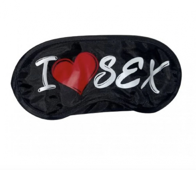  Opaska na oczy «I LOVE SEX»