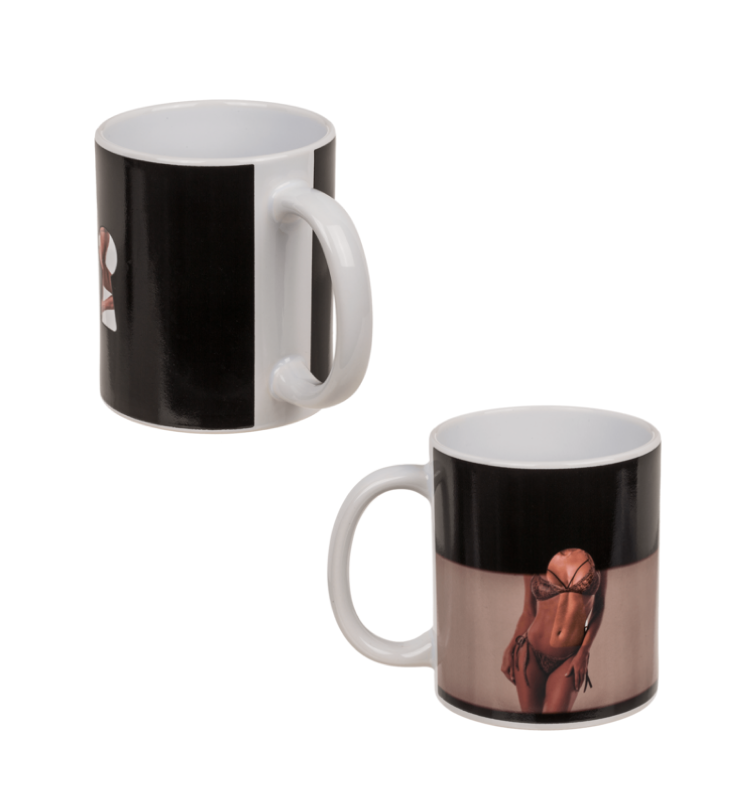    Stoneware Mug Stripper Girl