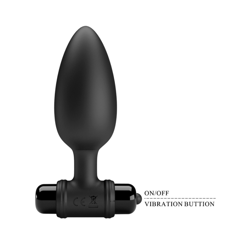   Pretty Love Vibro Anal Butt Plug Black