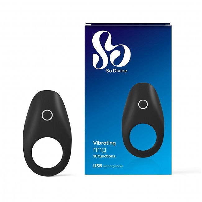   Rechargeable Vibrating Cock Ring So Divine