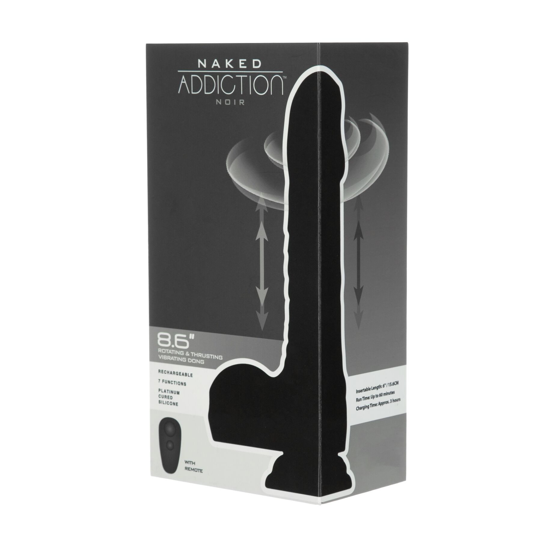 -     Naked Addiction 8.6&#8243; Noir,   