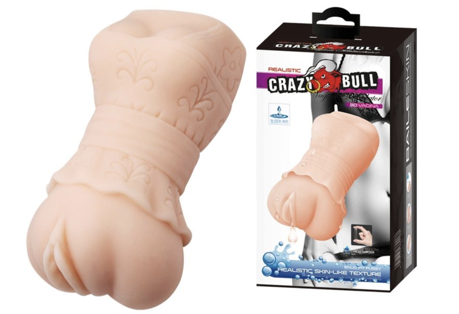   CRAZY BULL- Realistic 3D VAGINA Water lubricant, BM-009202K