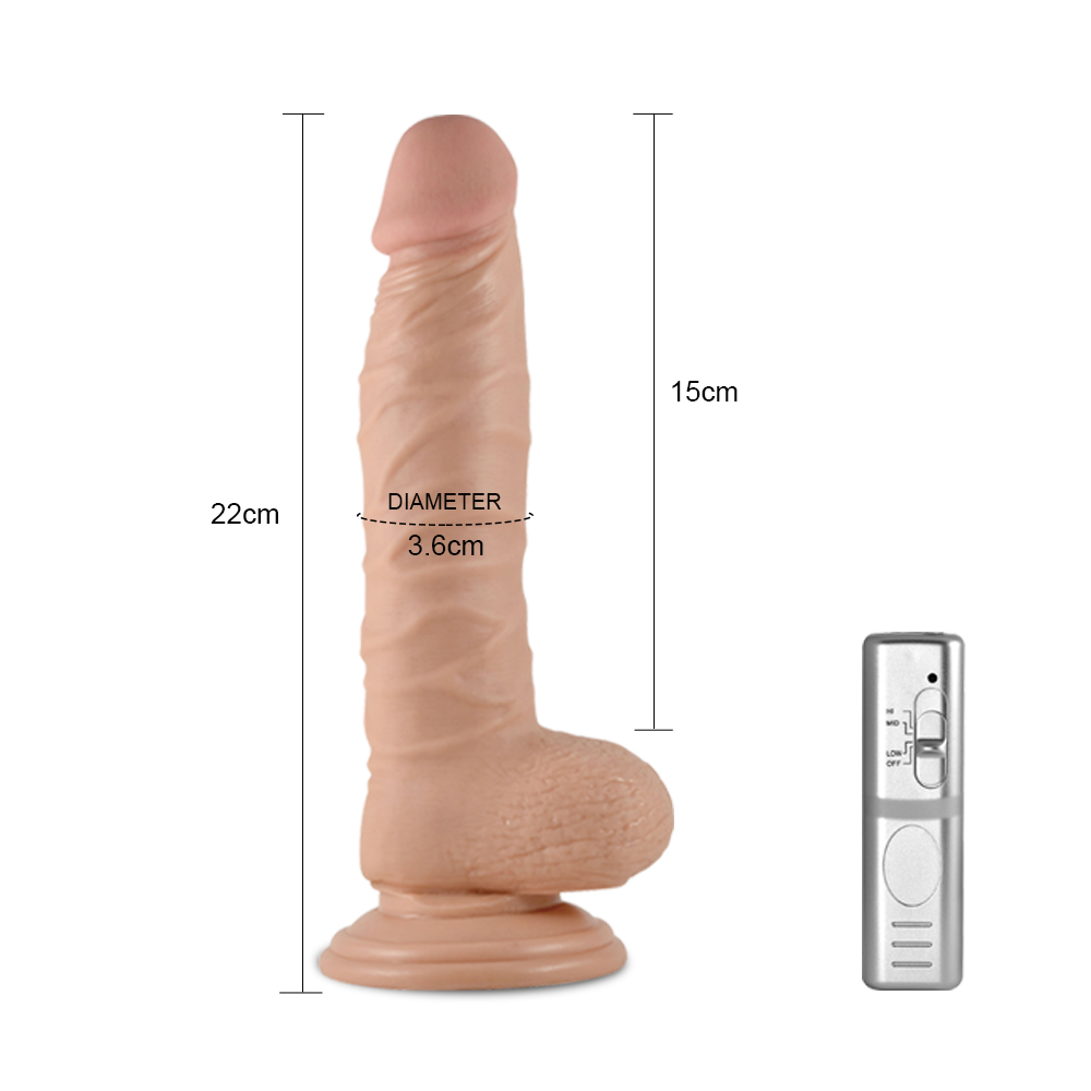 ������������ �������� � �������� 8.5&raquo; Real Extreme Dildo Vibrating Flesh