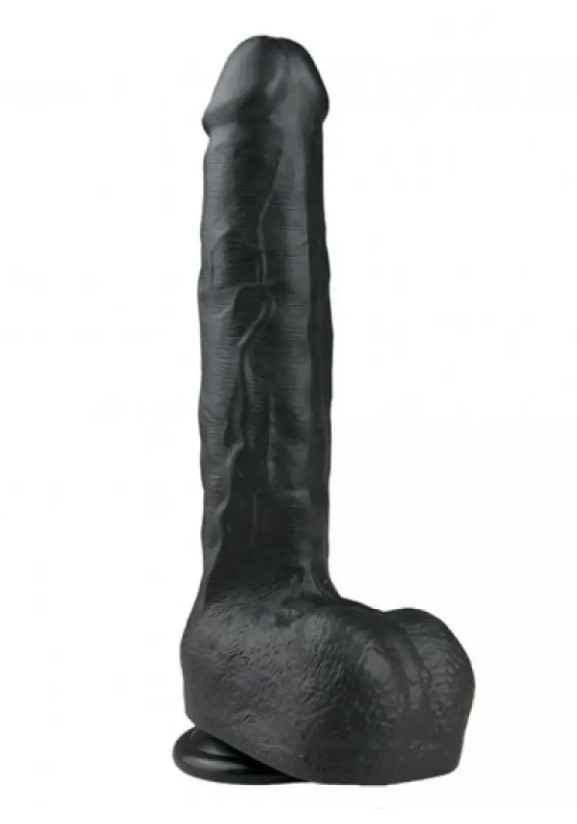  Easytoys Realistic Dildo Black 29.5 Cm