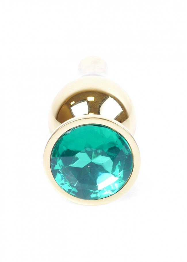    Jewellery Gold Butt Plug Light Blue BOSS, 3 