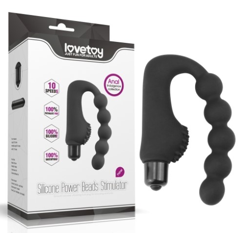  LoveToy Anal Indulgence Collection Power Beads Black