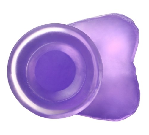  - Jelly Studs Crystal Dildo Medium 7» Purple 