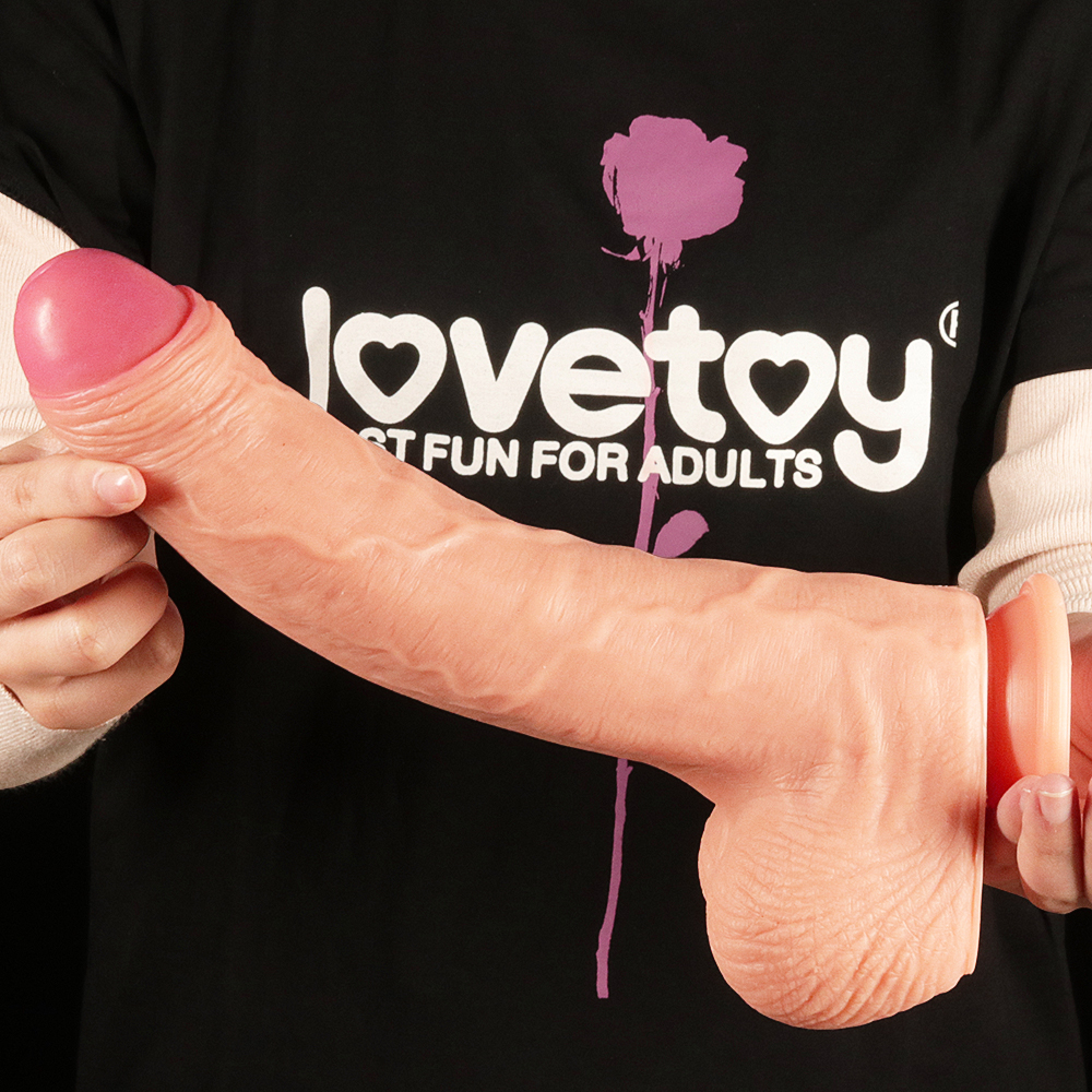   Dual-Layered Silicone Cock 11» Flesh