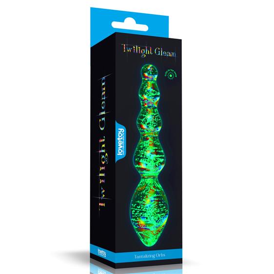   Twilight Gleam Glow-in-the-dark Glass Dildo Tantalizing Orbs