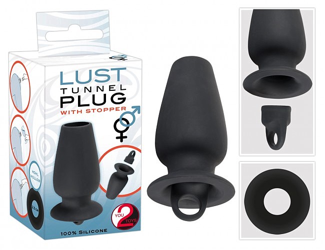    Lust Tunnel Plug With Stopper