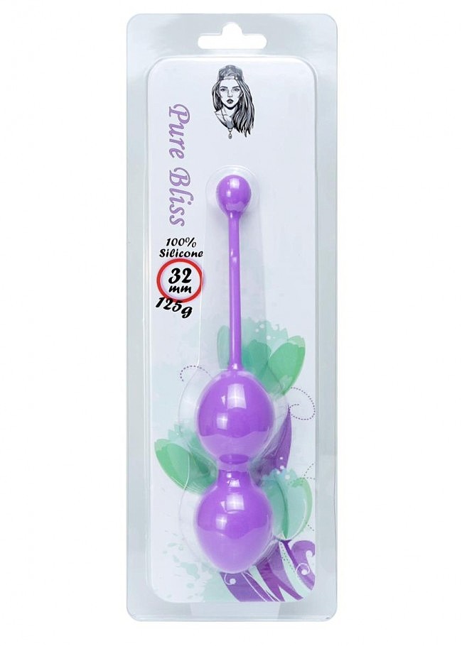   Silicone Kegel Balls Purple, 32 , 125 