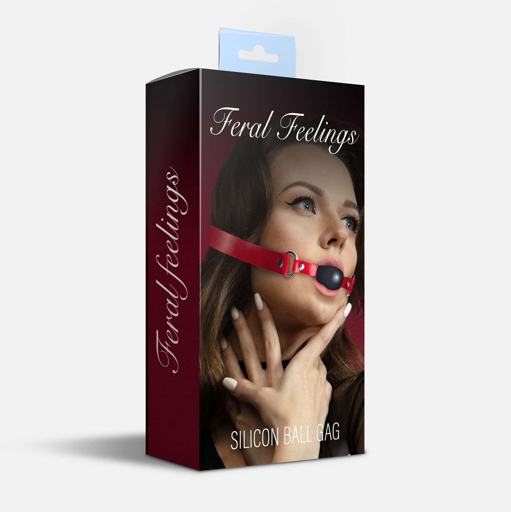   Feral Feelings Silicon Ball Gag Red/Black