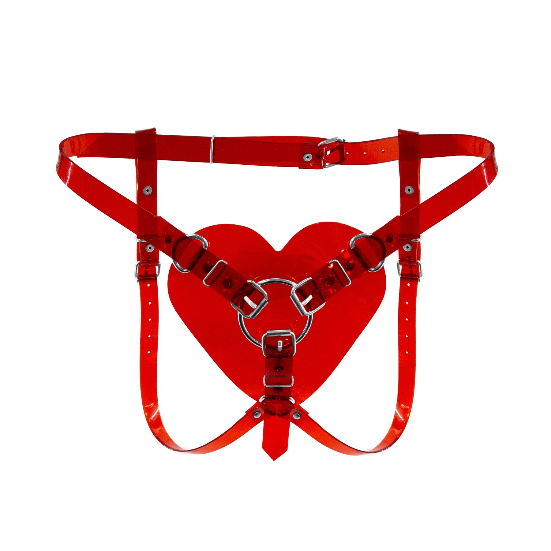     Feral Feelings Hearts Strap-on Belt Trasparent