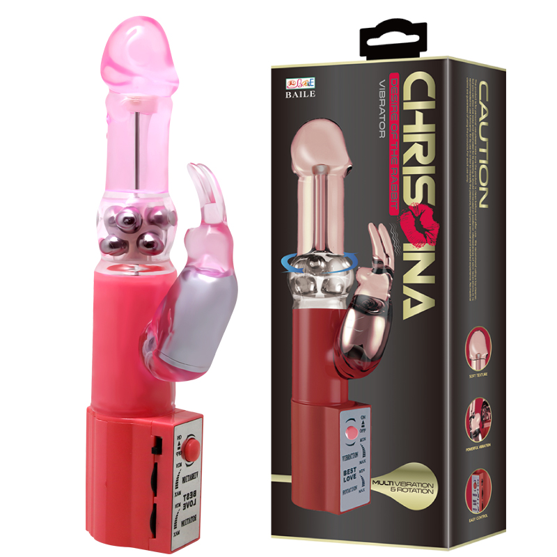 - Baile Christina Vibrator With Bunny Pink,   