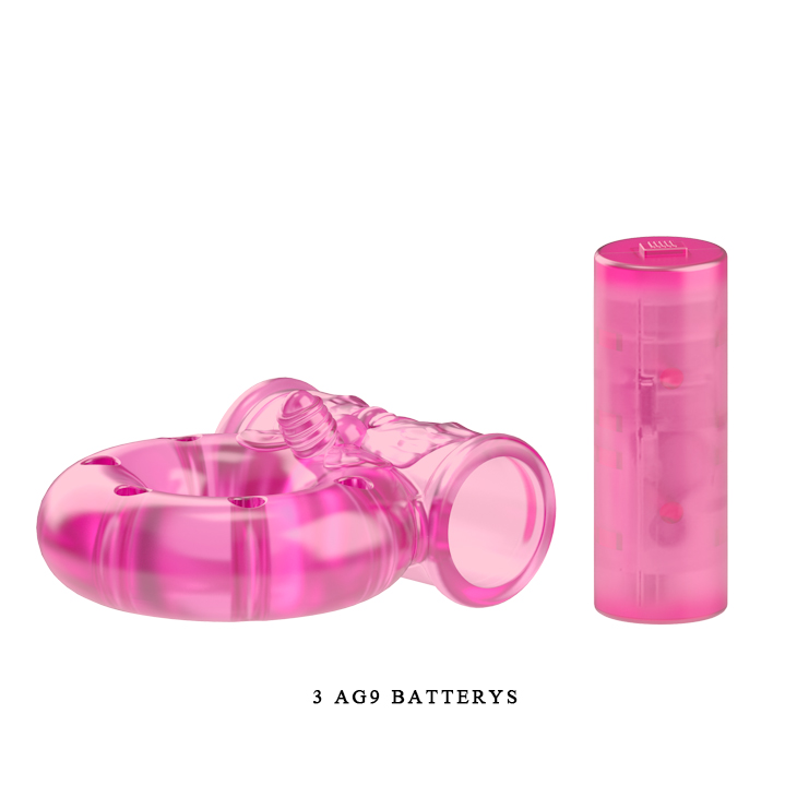   Vibration and condom ring Pink