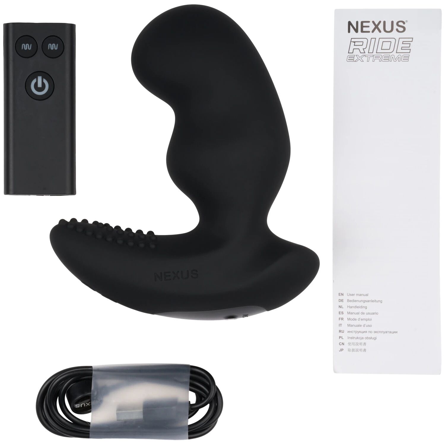   Nexus RIDE EXTREME Dual Motor Remote Control Prostate Vibrator  Black