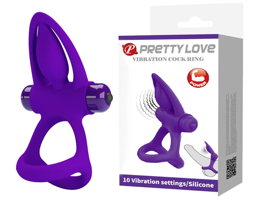    Pretty Love Vibration Cock Ring, 10 vibration functions