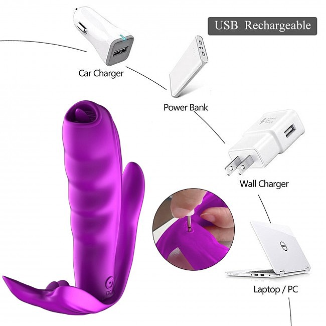 �������� � ������� � ���������� Boss Silicone Panty Vibrator USB, 7 Function, Heating