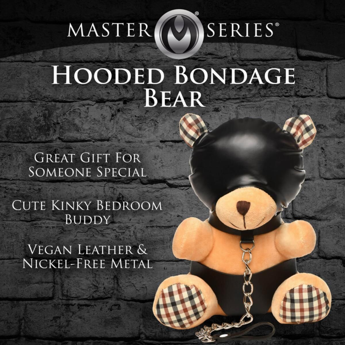     HOODED Teddy Bear Plush, 23 x 16 x 12 