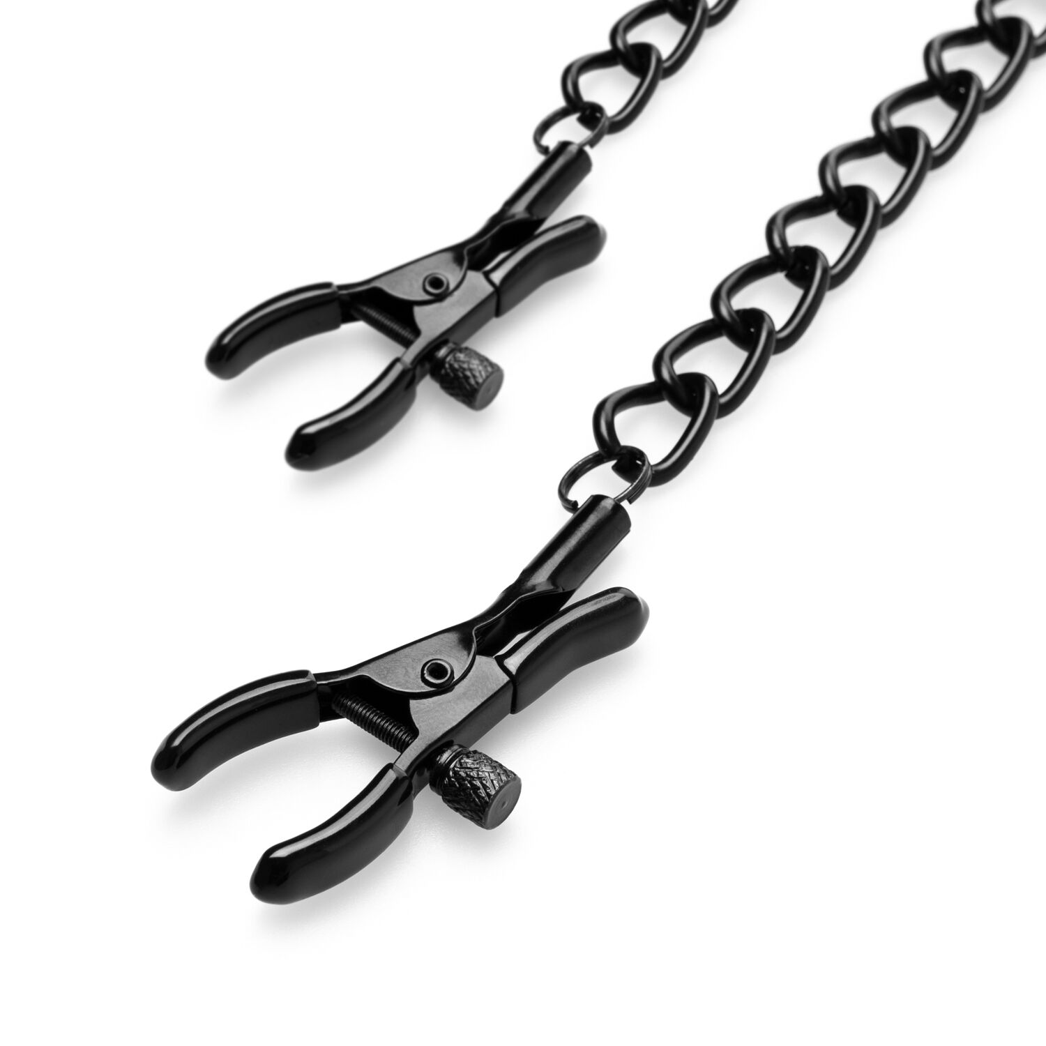    Bedroom Fantasies Nipple Clamps with Chain Black