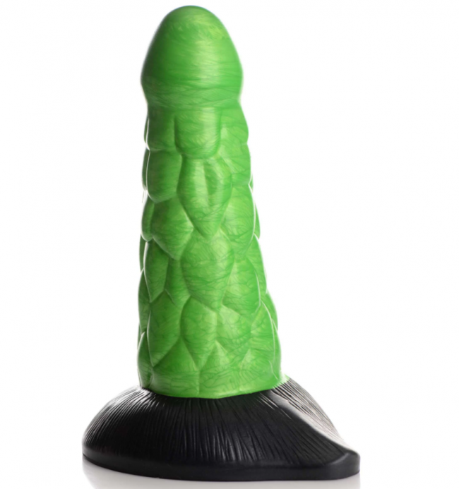    Creature Cocks Radioactive Reptile Silicone Dildo, 19,1  6,1 