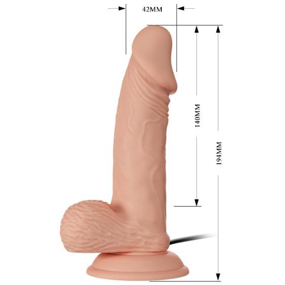     Baile Beautiful Encounter Zebulon Vibrator Flesh, 19,4 