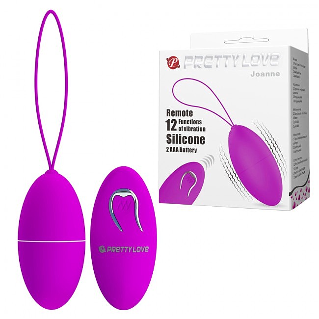     Pretty Love Joanne vibrating egg purple, 12  