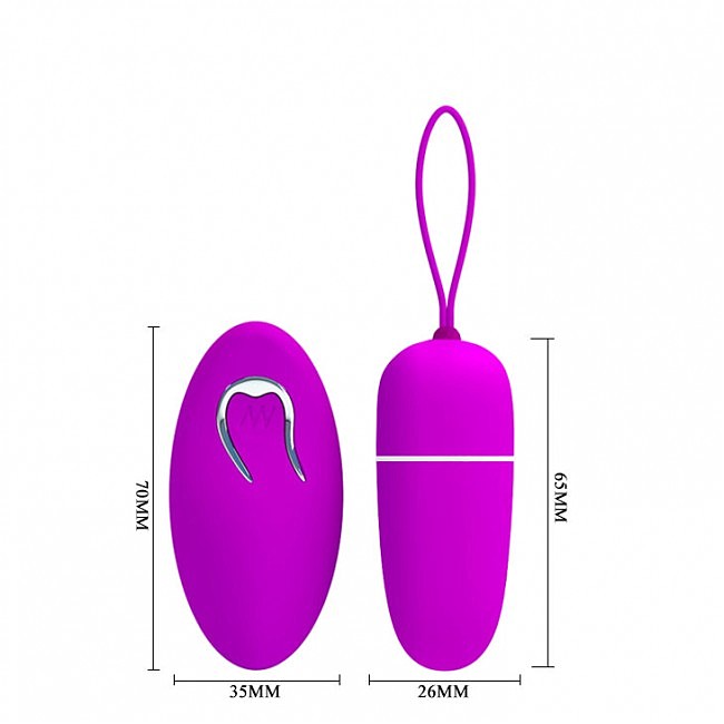  Pretty Love Bradley Vibrating Egg Purple, 6,5  2,6 