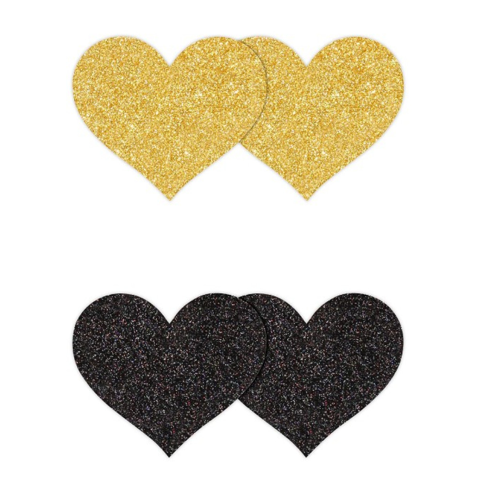   2-      NS Novelties Pretty Pasties Glitter Hearts, /