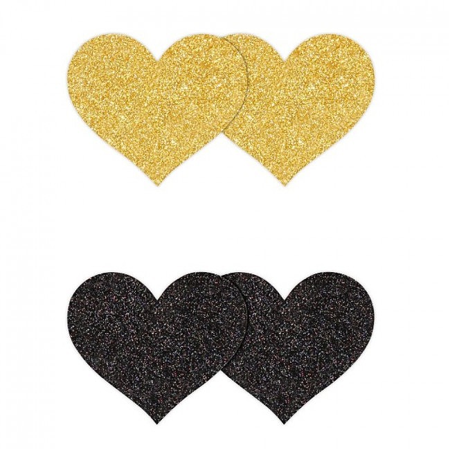   2-      NS Novelties Pretty Pasties Glitter Hearts, /