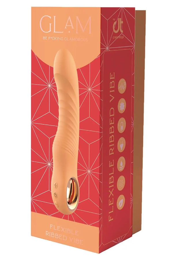     G  Dream Toys Glam Flexible Ribbed Vibe, 