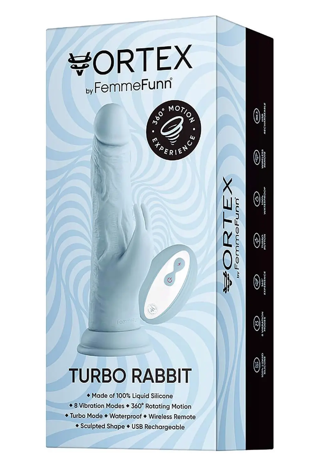 -   FemmeFunn Vortex Turbo Rabbit Blue   , 21  4 