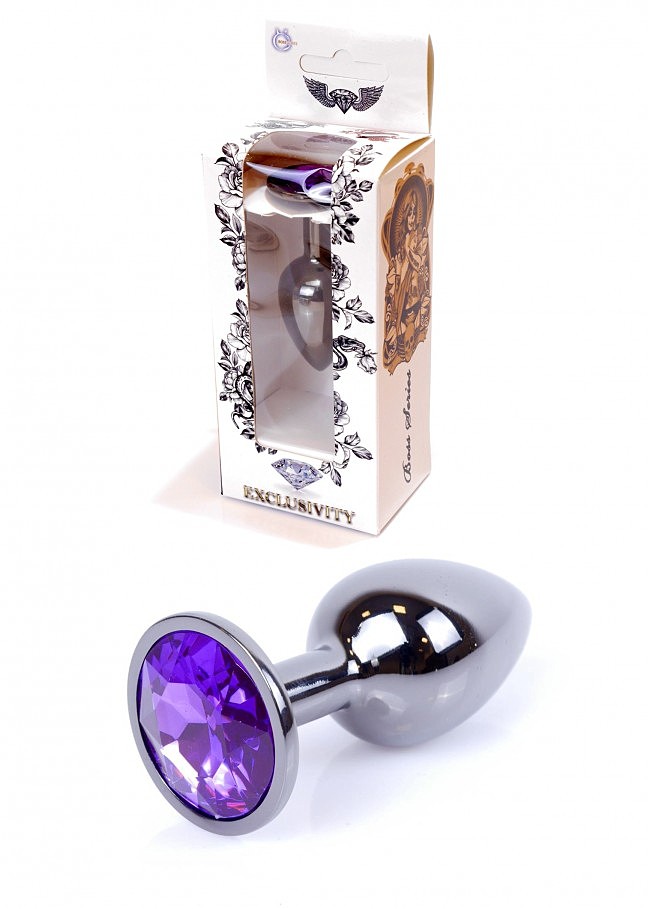  �������� ������ � ������ Plug-Jewellery Dark Silver PLUG- Purple ������ S