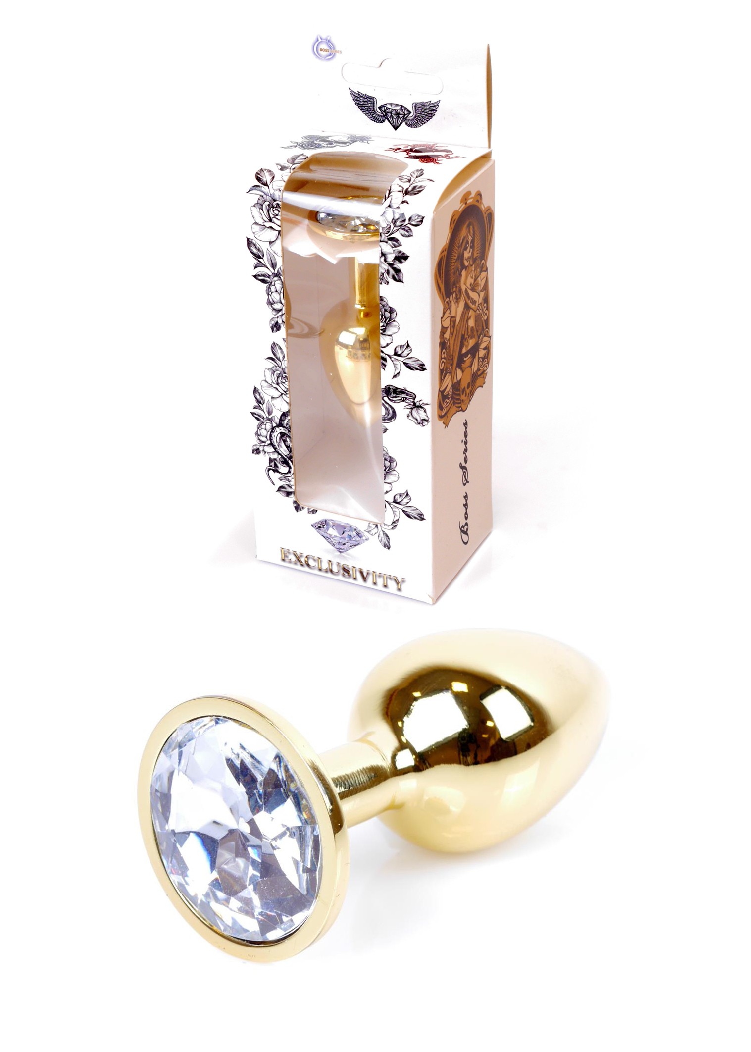   — Jewellery Gold PLUG Clear