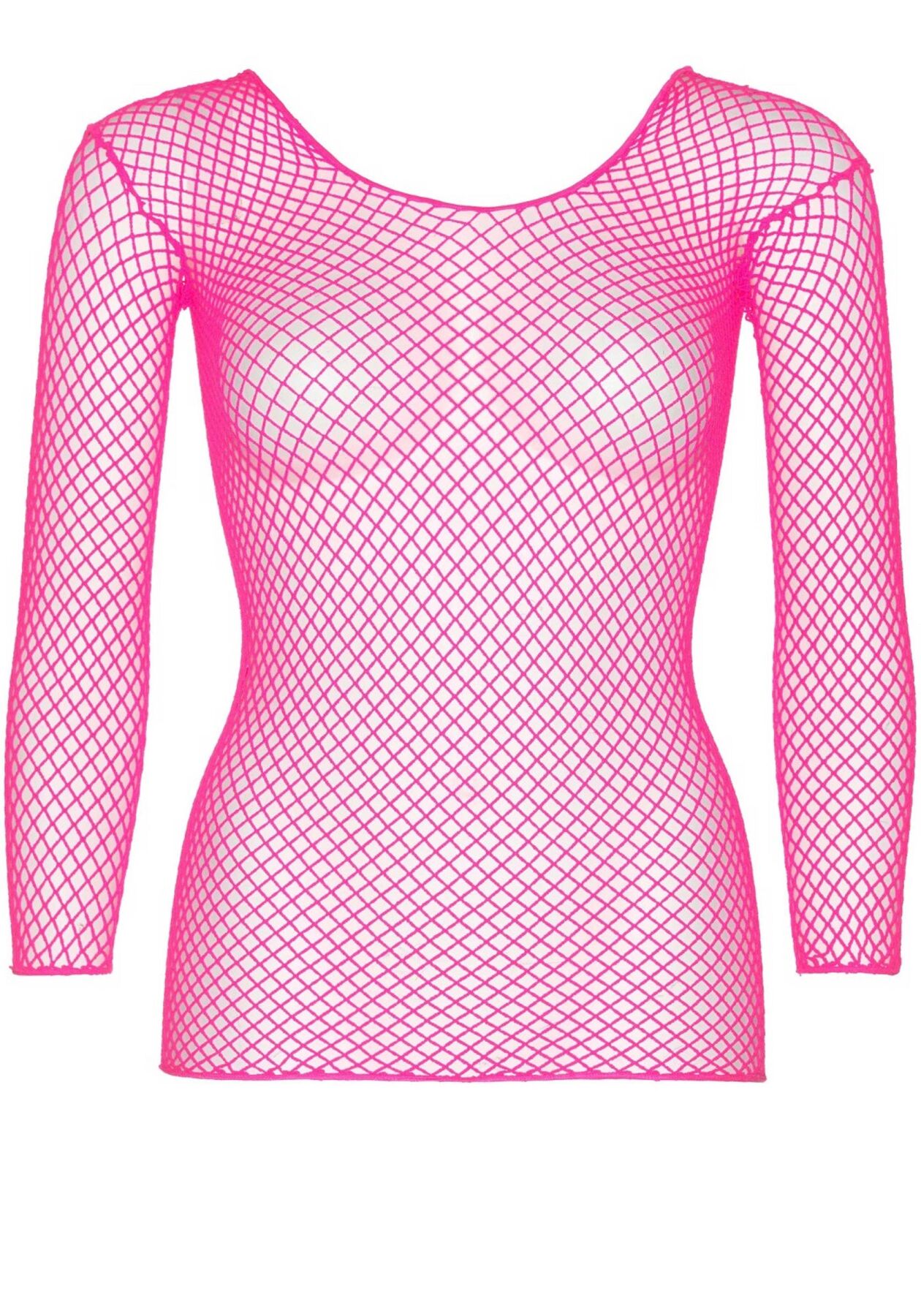   Leg Avenue Long Sleeves T-Shirts Neon Pink, One Size