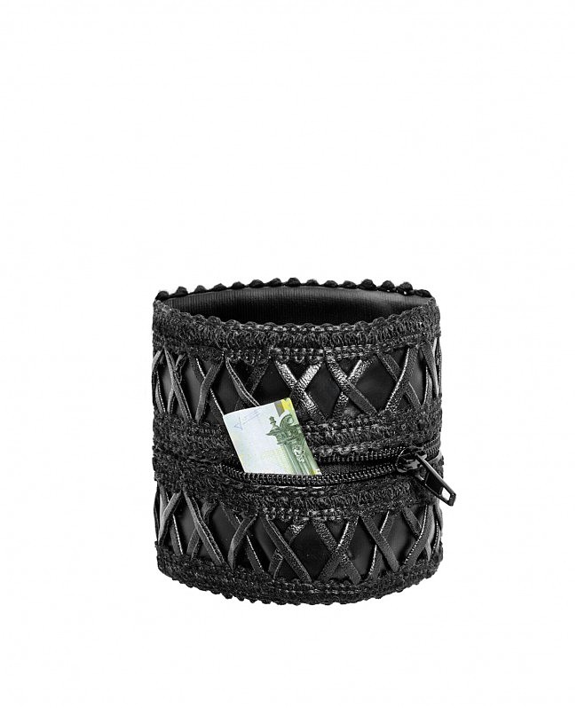    Noir Handmade F326 Wrist wallet with hidden zipper