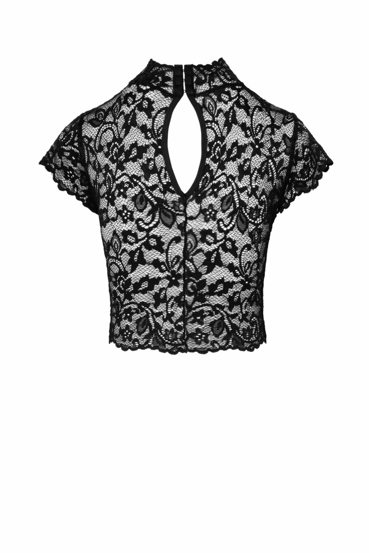  Noir Handmade F303 Essence lace top with high collar