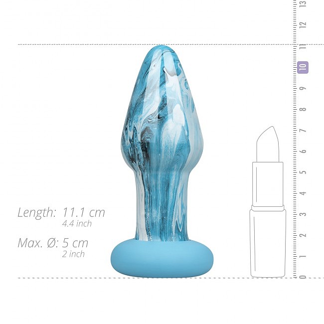    Gildo Ocean Curl Glass Butt plug, 5 