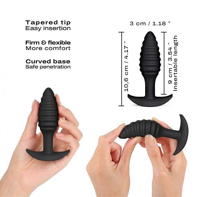     Dorcel SPIRAL PLUG black,  3 