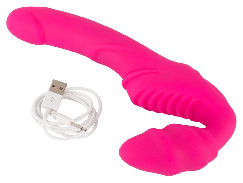    Vibrating Strapless Strap-On Pink 