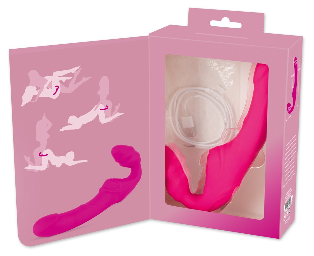    Vibrating Strapless Strap-On Pink  