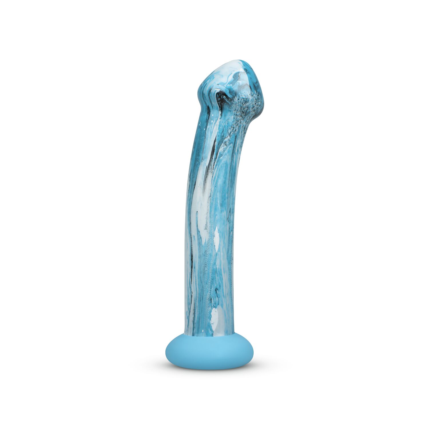   Gildo  Ocean Ripple Glass Dildo 17,4   3,8 .