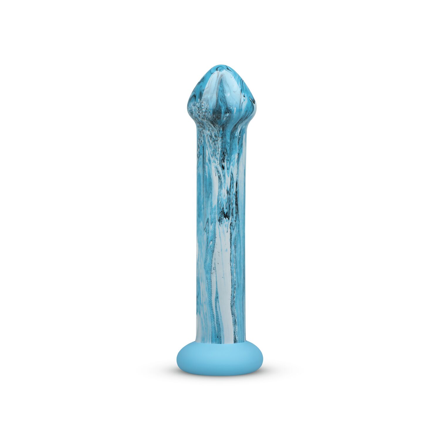   Gildo  Ocean Ripple Glass Dildo 17,4   3,8 .