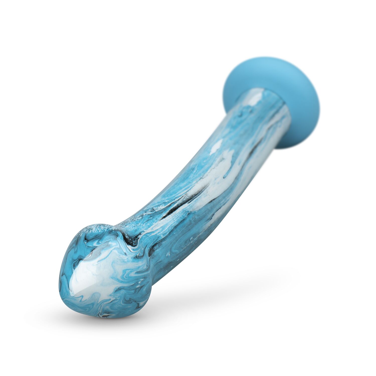   Gildo  Ocean Ripple Glass Dildo 17,4   3,8 .