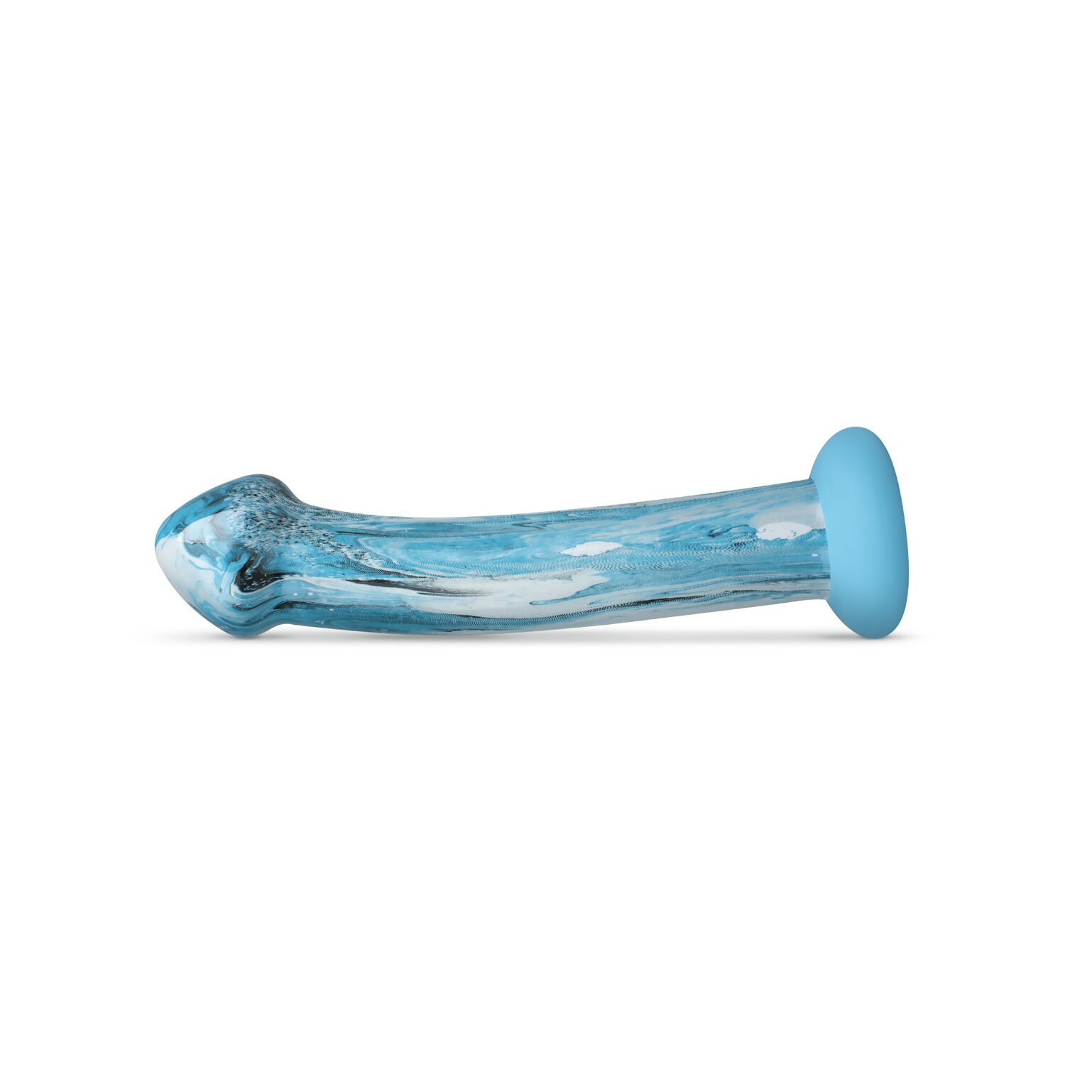   Gildo  Ocean Ripple Glass Dildo 17,4   3,8 .