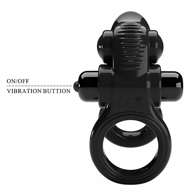     Pretty Love Vibrating Pasionate Cock Ring Black 