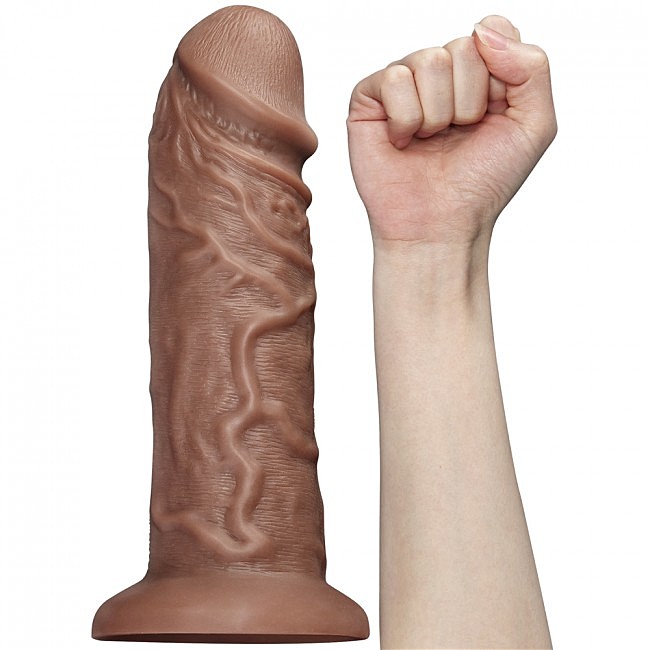  LoveToy Realistic Chubby Dildo Brown, 26,6  6,3 