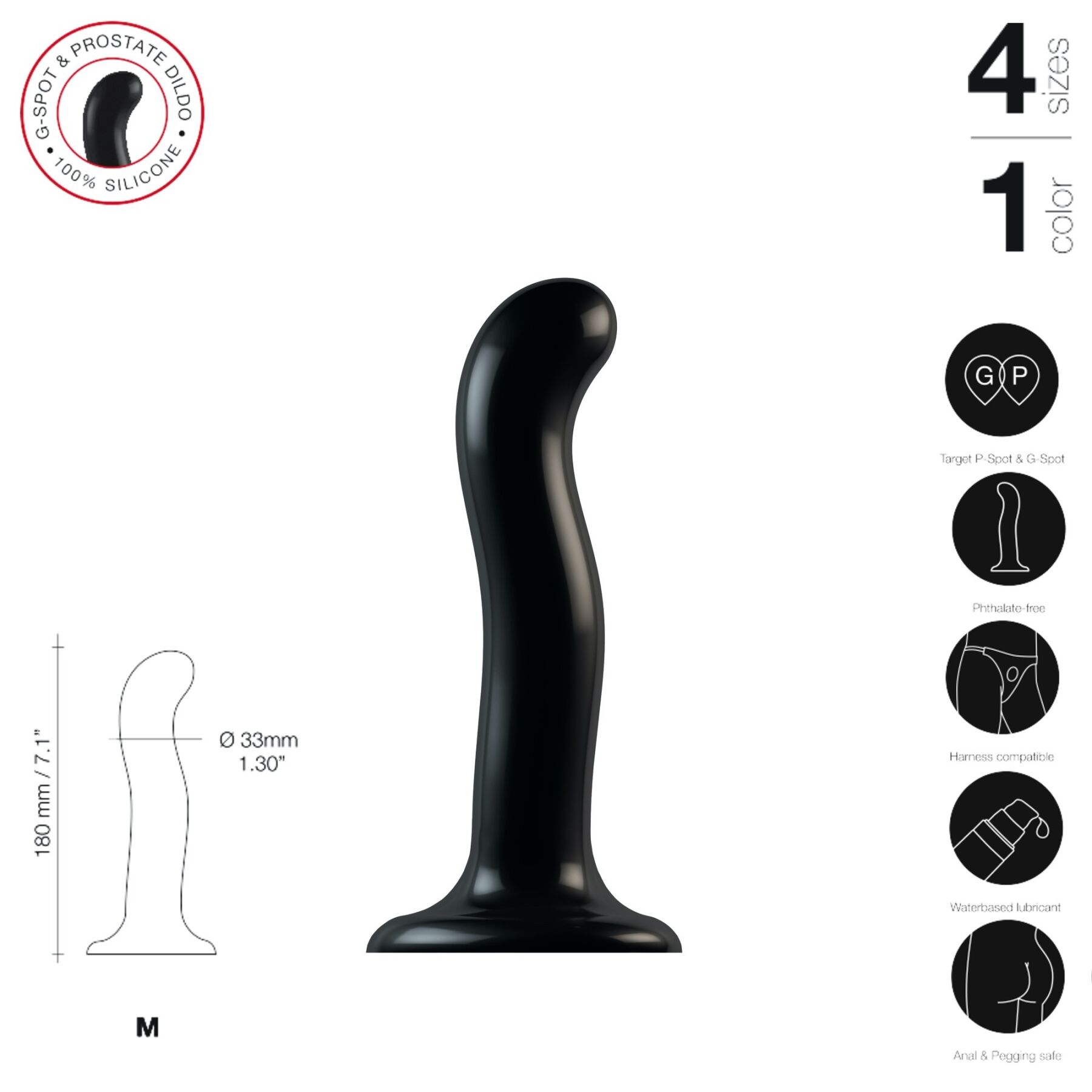 -   Strap-On-Me P&G-Spot Dildo,   G  