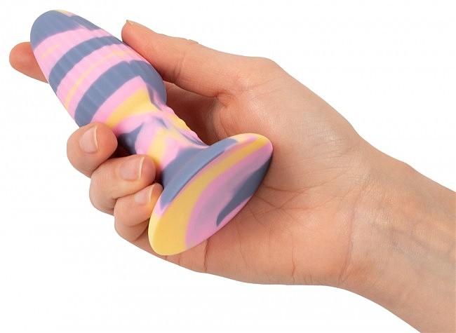   Coloful Joy Triple Colour Butt Plug, 11,5  4 